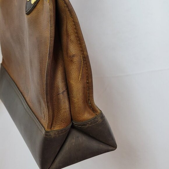 Open Hand Leather Goods Handmade Leather Tote - Gorgeous - Made to Last Lifetime - Picture 10 of 11